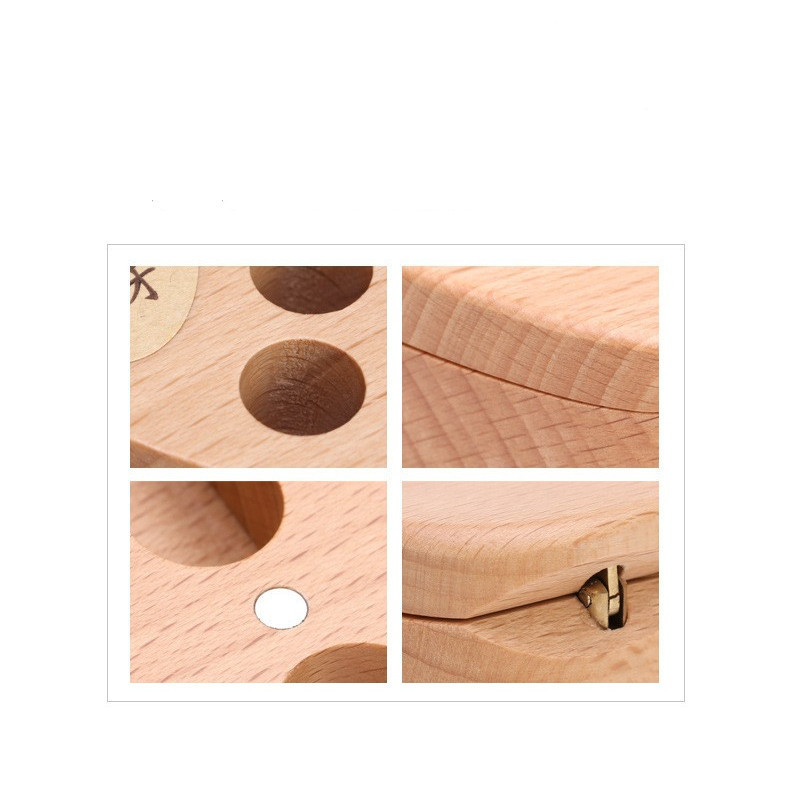 Restaurant Solid wood toothpick holder Creative vase toothpick box Wooden toothpick can household free customization details Picture