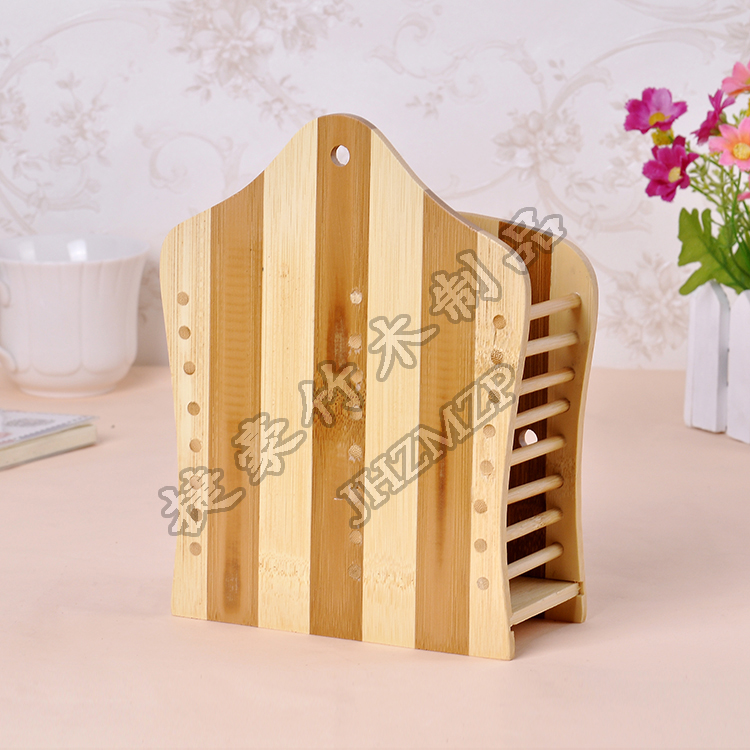 Chopsticks container carbonization process Chopsticks container bamboo products with bamboo double row bamboo zebra details Picture