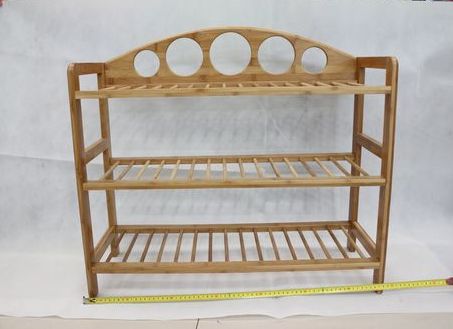 Three layer arc shoe rack full figure