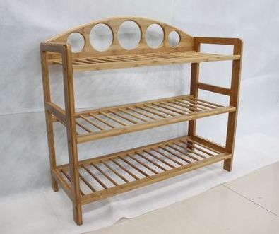 Three layer arc shoe rack details Picture