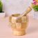 Wood large garlic bowl Handmade wood plate garlic bowl home kitchen supplies must details Picture