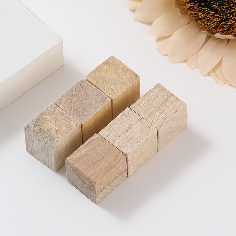 Jiehao manufacturers spot square pine block children's toy building blocks math teaching AIDS square DIY model accessories Application Scenario