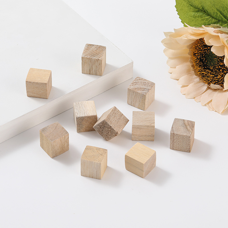 Jiehao manufacturers spot square pine block children's toy building blocks math teaching AIDS square DIY model accessories details Picture