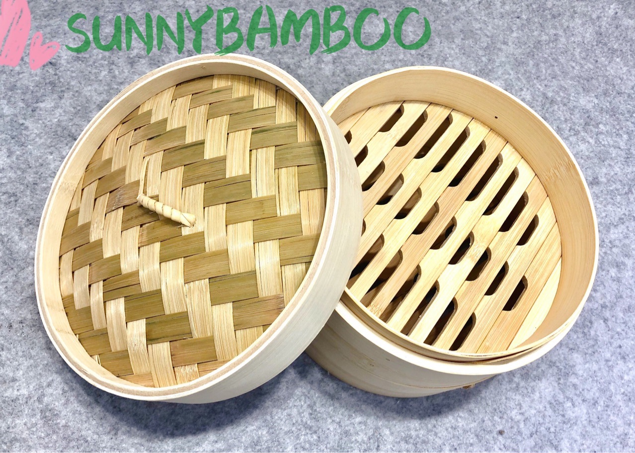 Manufacturers direct sales of pure hand-woven bamboo steamer Hong Kong-style dim sum steamer pastry steaming box Item Picture