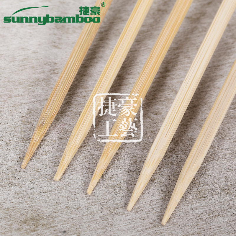 Disposable bamboo barbecue skewer with flat head Kanto barbecue skewer with 100 sticks of iron gun undefined