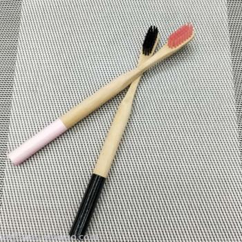Original natural bamboo manual toothbrush bamboo fiber soft toothbrush Home hotel club Haute couture full figure