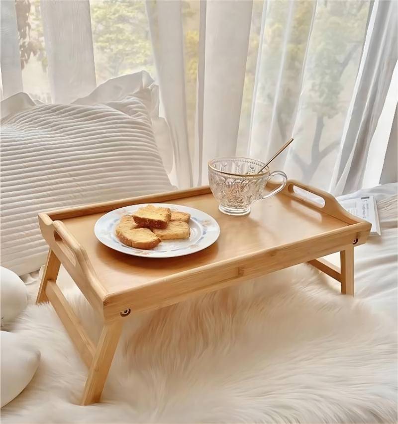 Dormitory bed table suspended headboard folding desk INS tatami simple small computer table on the bed folding lazy small table bedroom bay window dining table tatami desk Japanese picnic table