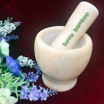 Jiehao all natural marble stone garlic pot jade garlic pot hot garlic pot