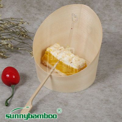 Yiwu good goods Jiehao ZYY diagonal wood cup disposable log cupcake cup receive cup food
