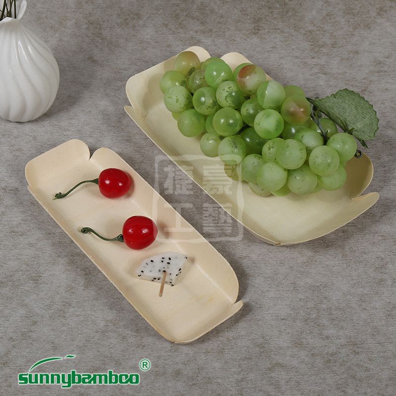 Yiwu good goods QXH rectangular plate disposable plate dinner plate fruit plate cake plate