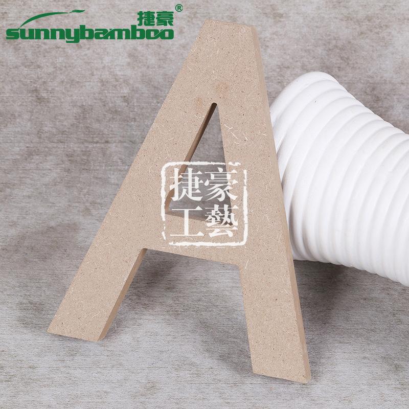 New DIY early education educational toys wooden craft letters A English wooden refrigerator sticker factory direct sales