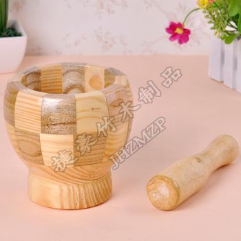 Wood large garlic bowl Handmade wood plate garlic bowl home kitchen supplies must