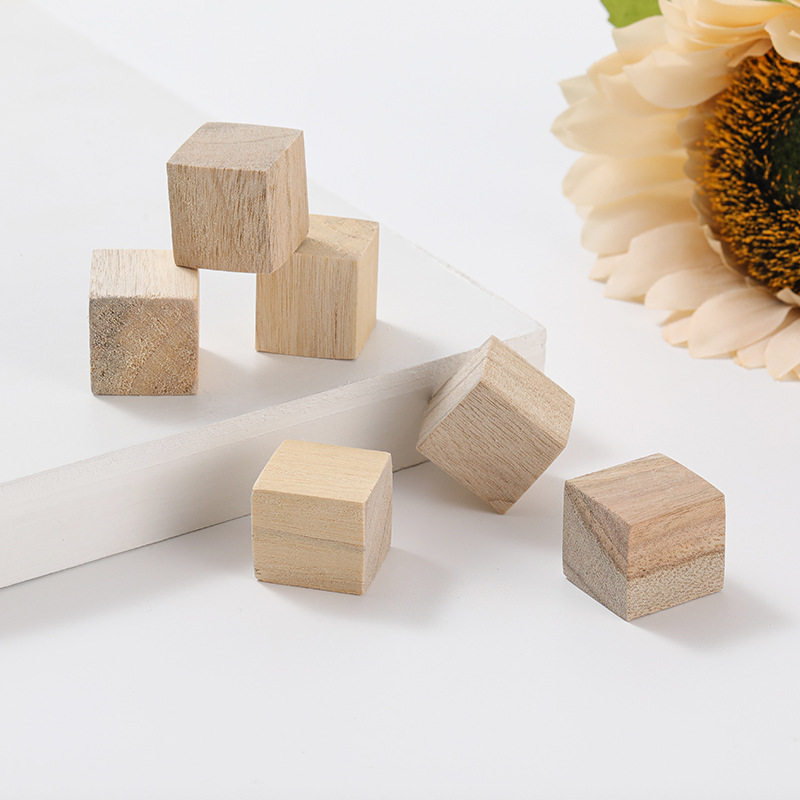 Jiehao manufacturers spot square pine block children's toy building blocks math teaching AIDS square DIY model accessories